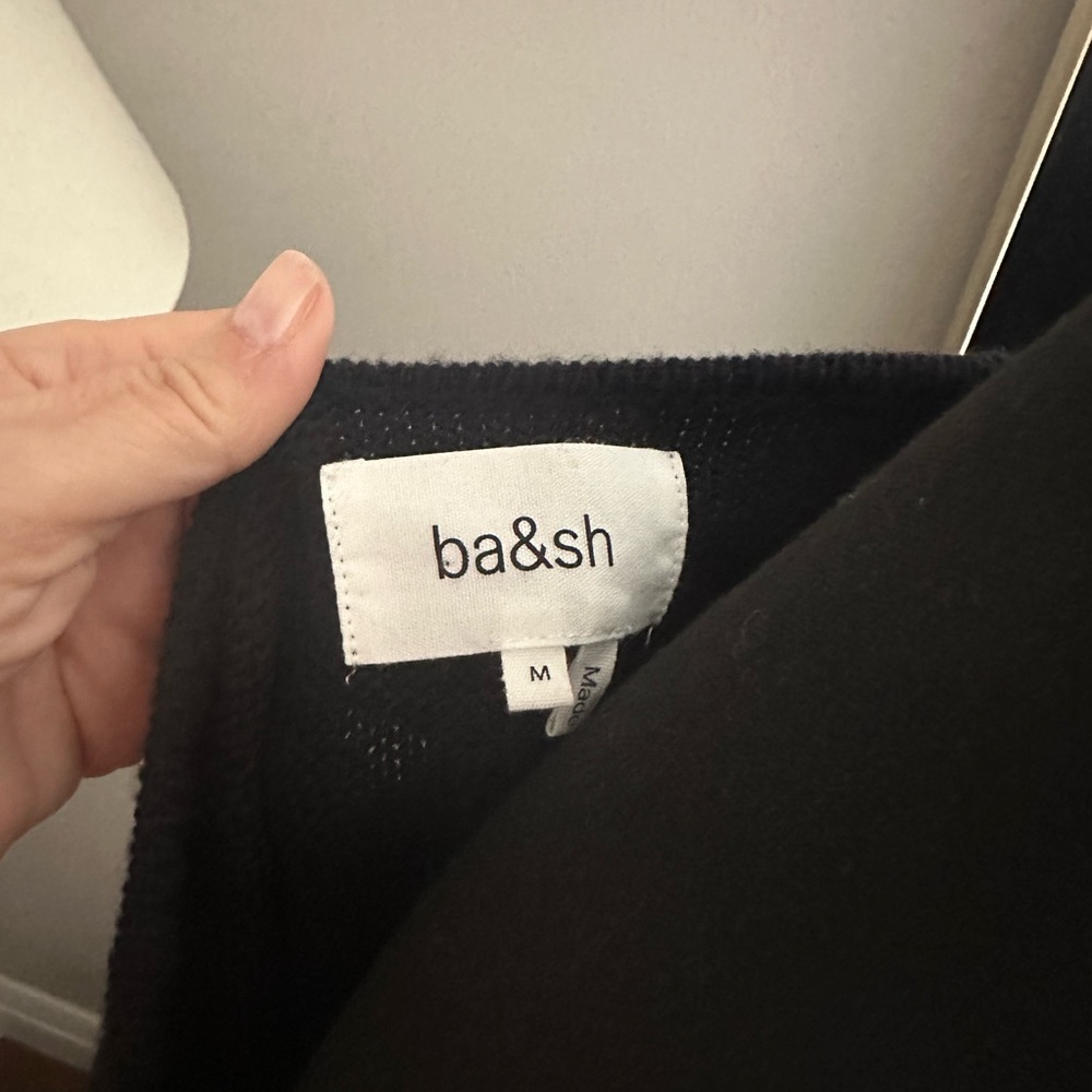 ba&sh Deep black V-Neck Sweater - Picture 6 of 12